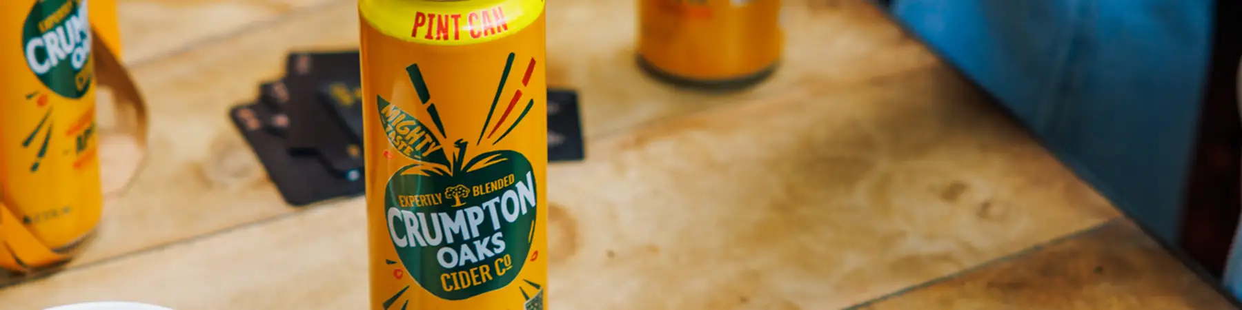 can of crumpton oaks cider on table