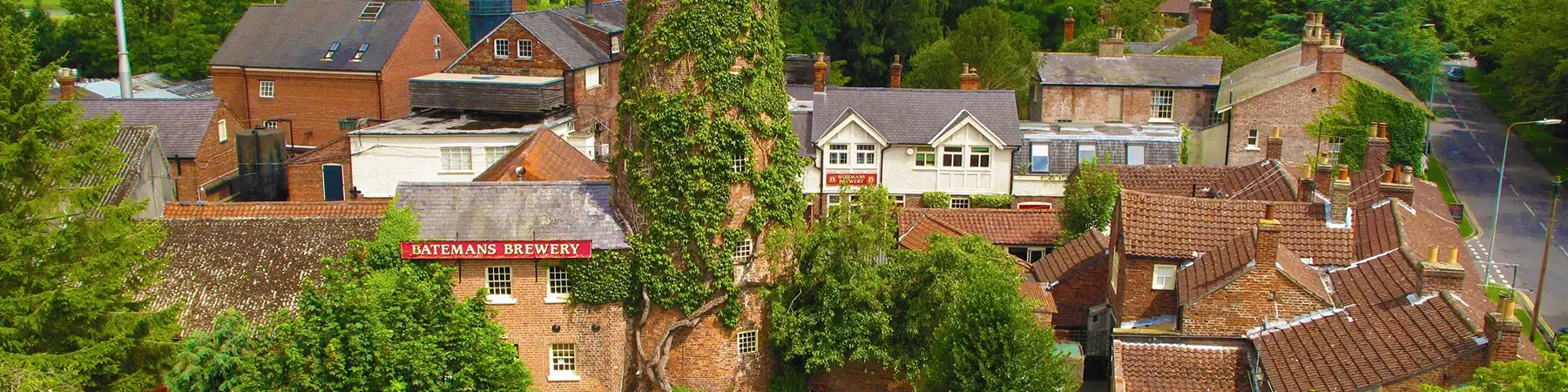 aerial view of batemans brewery