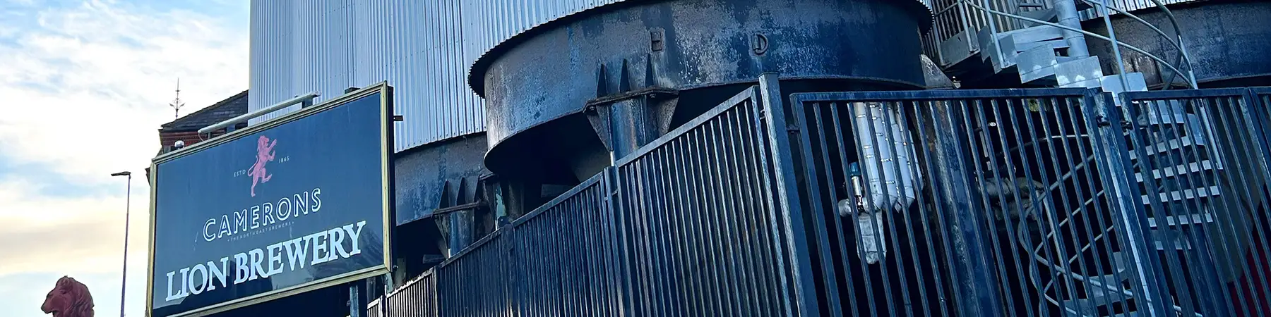 Camerons Brewery vessels from outside