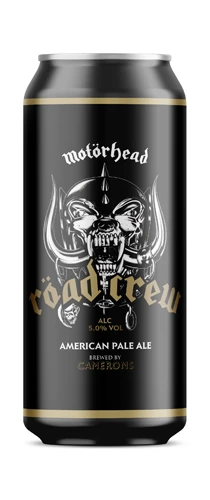 can of Motörhead road crew American pale ale on plain background