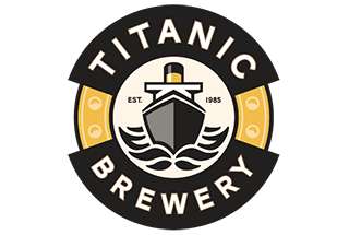 Titanic brewery logo on plain background