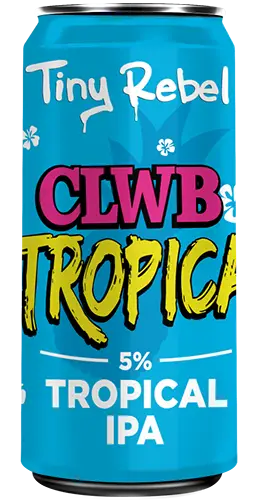440ml can of Tiny Rebel Clwb Tropica non-alcoholic IPA