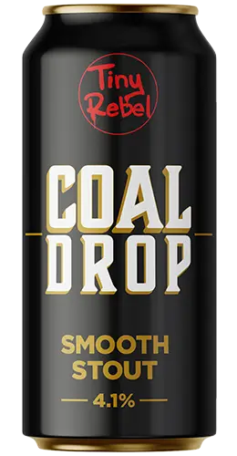 440ml can of Tiny Rebel Coal Drop Smooth Stout